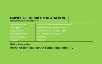 EPD Mehrschichtparkett